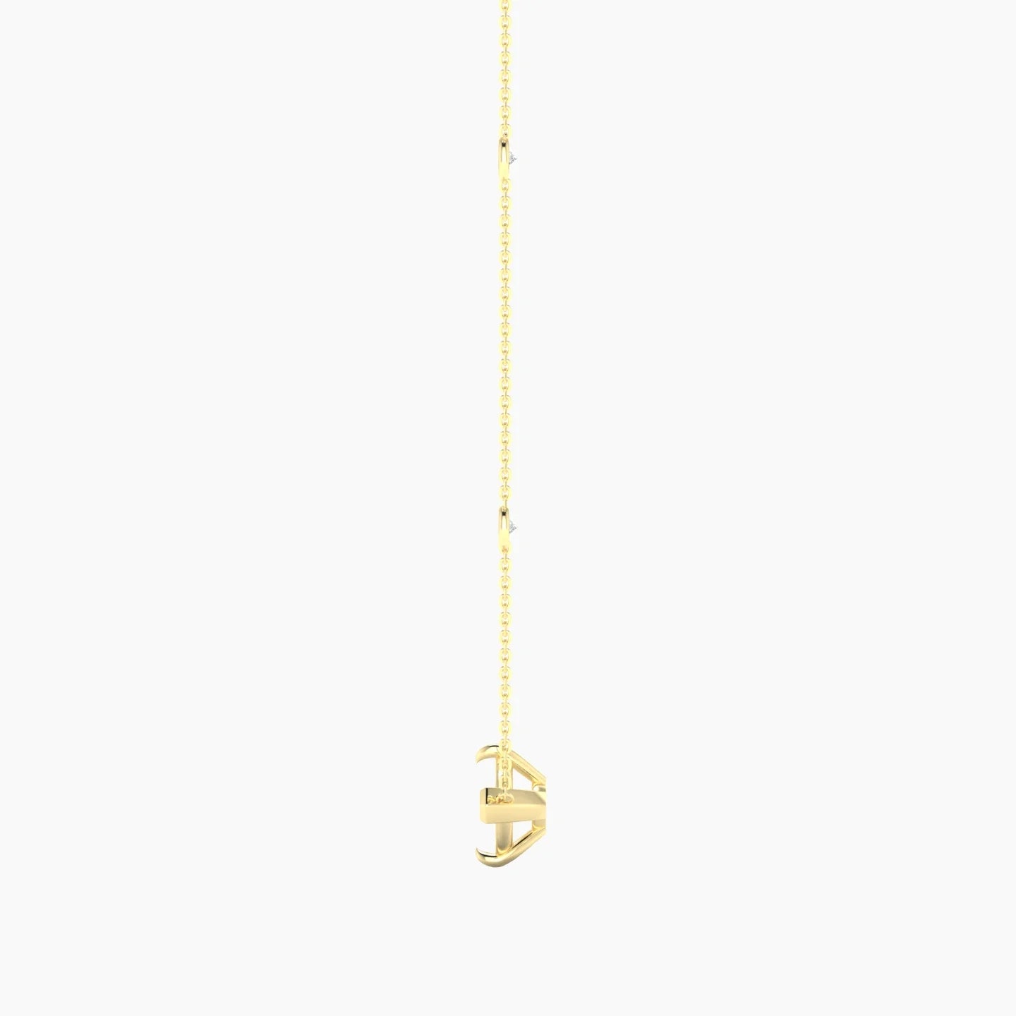 Solitaire with Sautoir | 18k Yellow Gold 5-7.99 ct Marquise Cut Pendant Setting