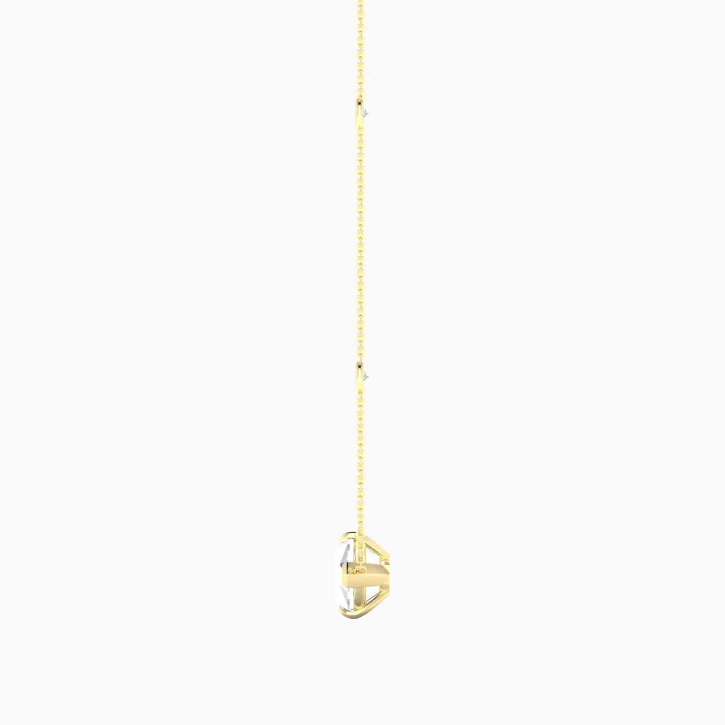 Solitaire with Sautoir | 18k Yellow Gold 5 ct Lab Diamond Marquise Cut Pendant