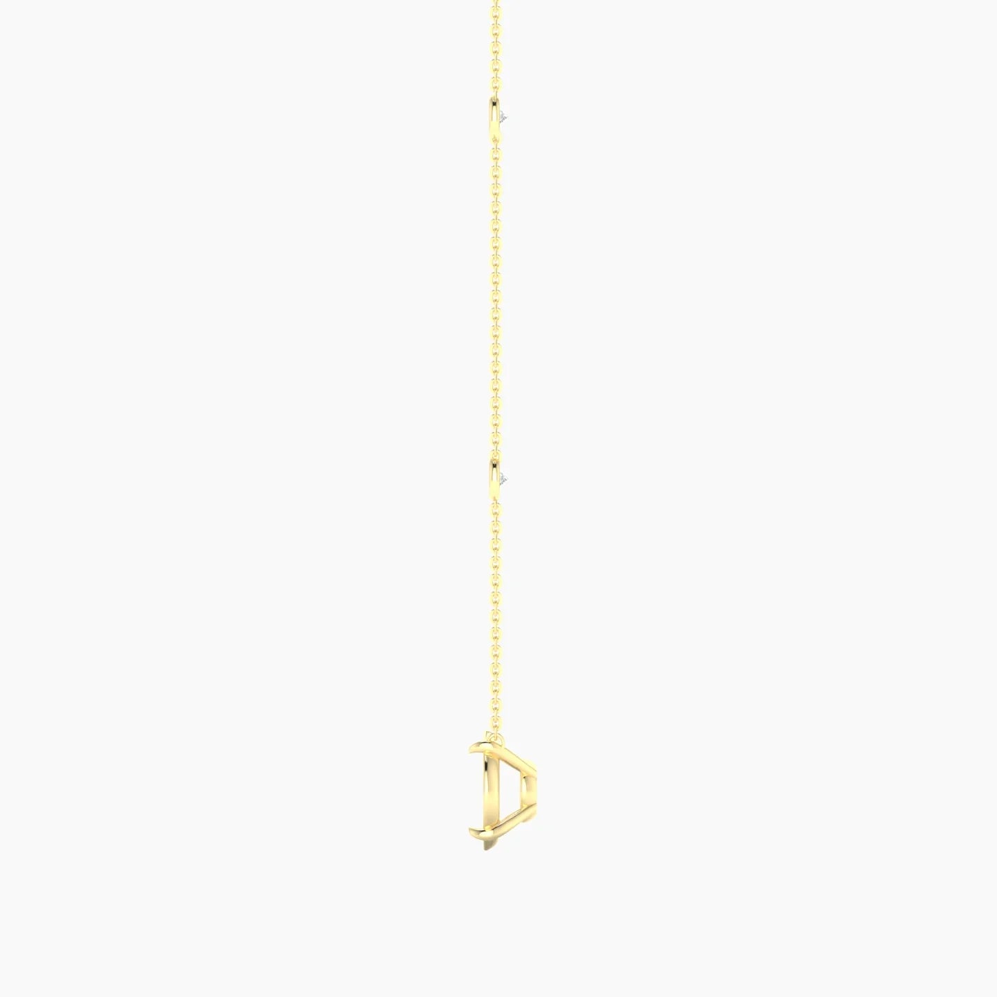 Solitaire with Sautoir | 18k Yellow Gold 5-7.99 ct Oval Cut Pendant Setting