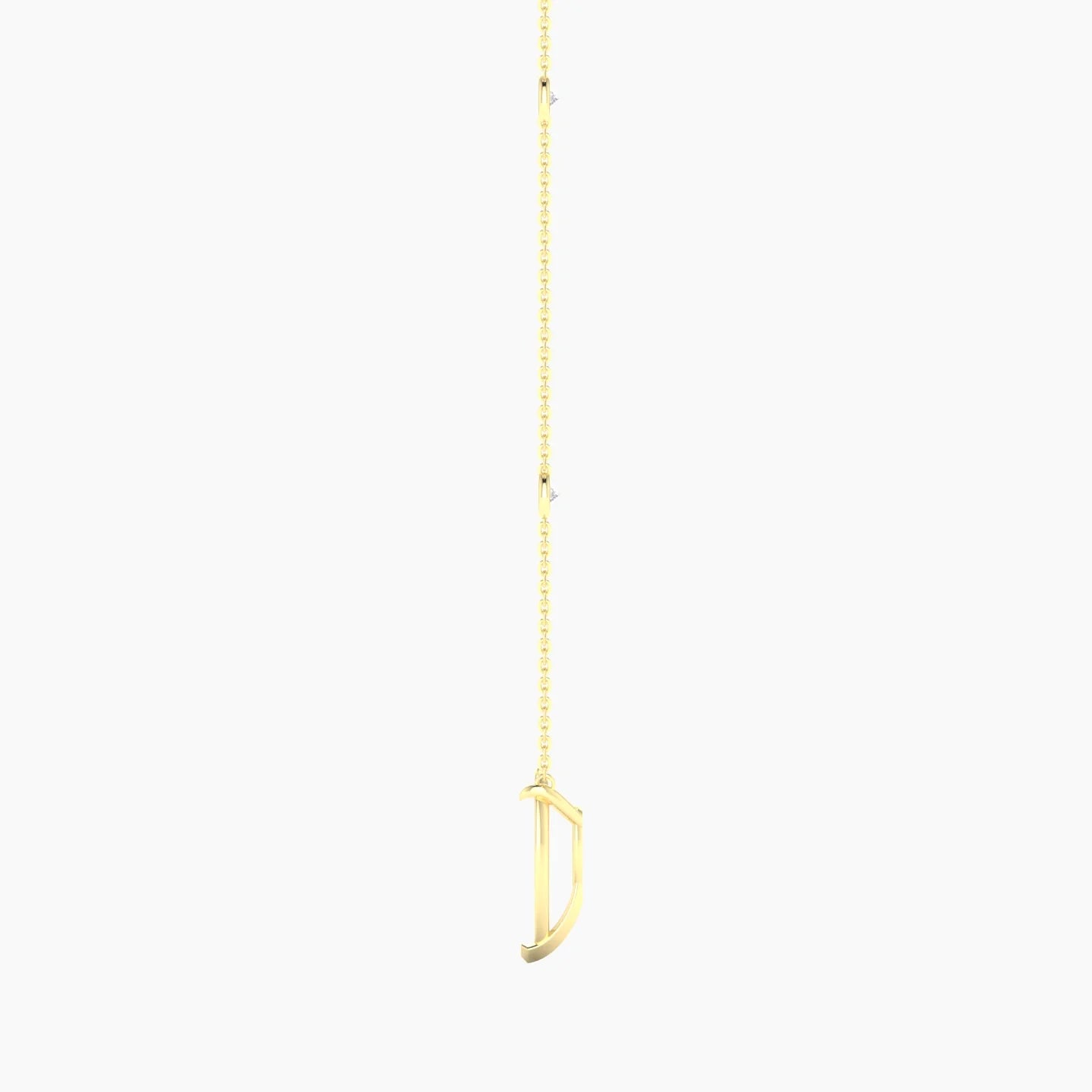 Solitaire with Sautoir | 18k Yellow Gold 3-4.99 ct Pear Cut Pendant Setting