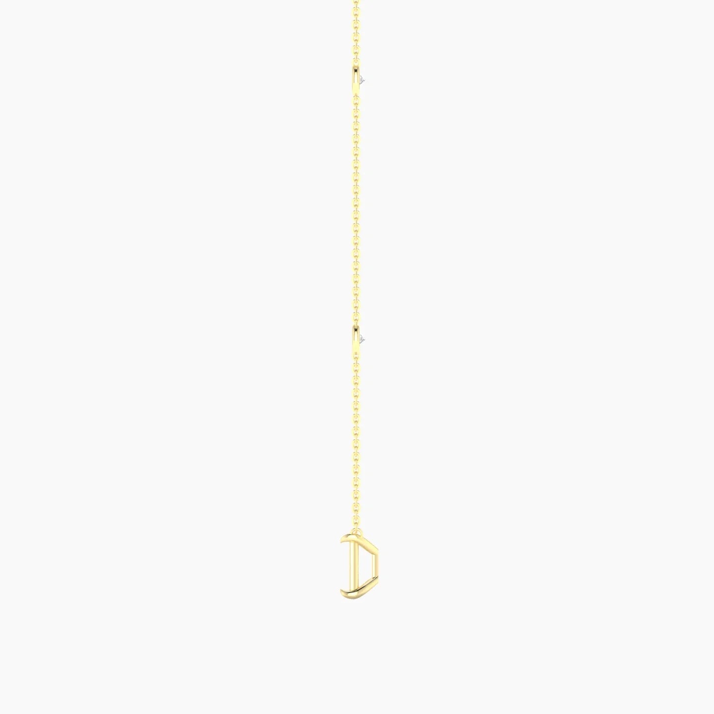 Solitaire with Sautoir | 18k Yellow Gold 3-4.99 ct Radiant Cut Pendant Setting