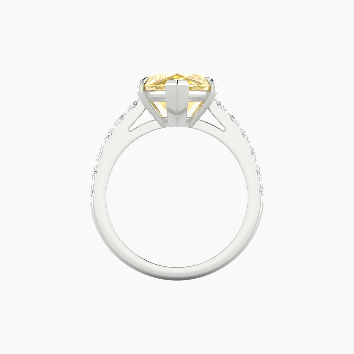 Straight Shank | 18k White Gold 5 ct Marquise Cut Ring
