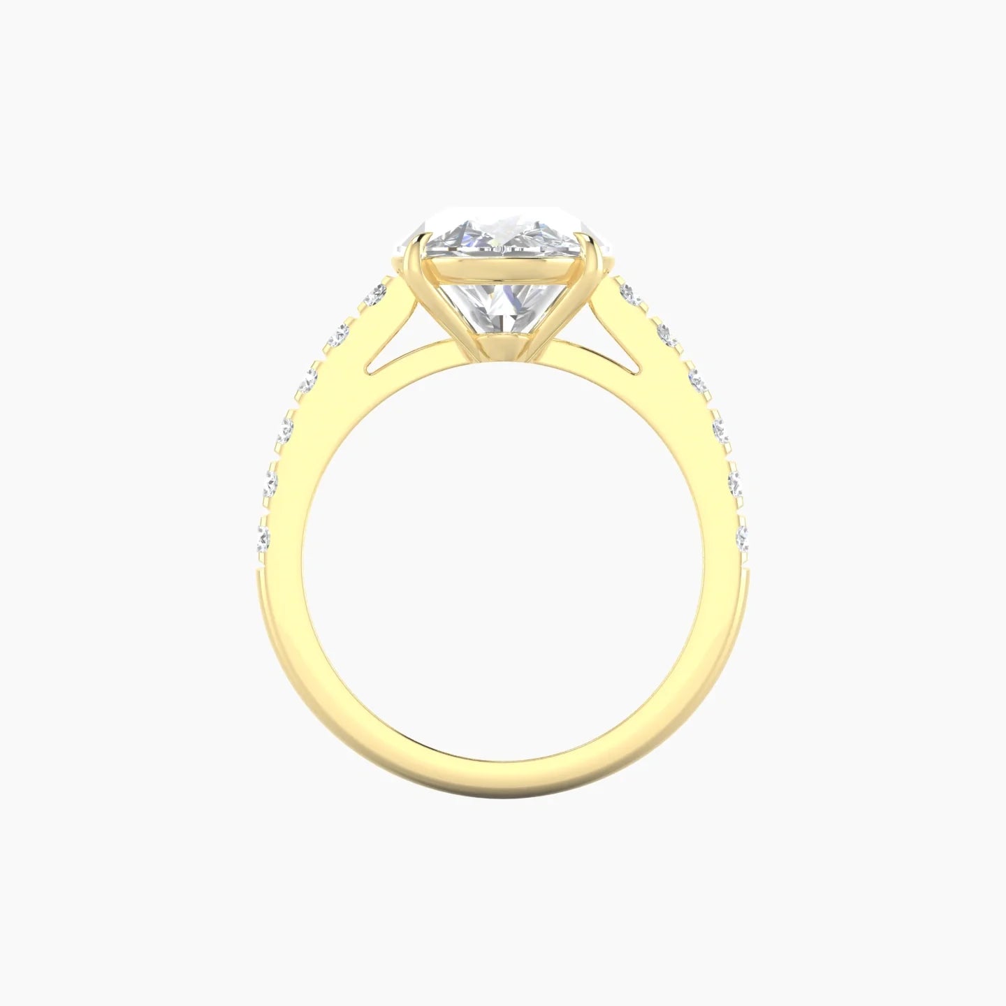 Straight Shank | 18k Yellow Gold 5 ct Pear Cut Ring