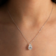 5ct Pear Lab Diamond Solitaire Pendant