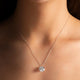5ct Round Lab Diamond Solitaire Pendant