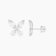 Marquise White Lab Diamond Butterfly Stud Earrings | 4.6 ct total