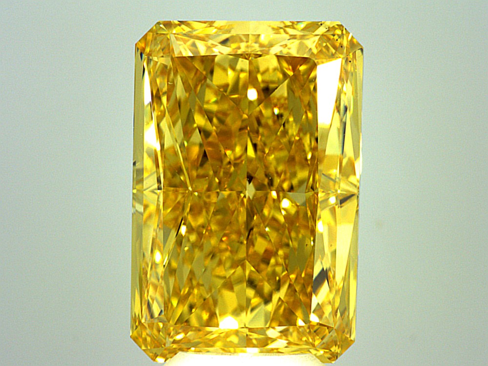 10.03ct Fancy Vivid Yellow VS1 Radiant Lab Diamond, IGI Certified