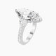 Marquise Lab Diamond Ring | Classic Heart Trilogy with Reverse Shank