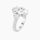 Oval Lab Diamond Ring | Classic Heart Trilogy with Reverse Shank