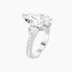 Pear Lab Diamond Ring | Classic Heart Trilogy with Reverse Shank