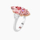 Marquise Pink Lab Diamond Ring | Classic Heart Trilogy