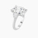 Radiant Lab Diamond Ring | Classic Heart Trilogy