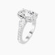 Cushion Lab Diamond Ring | Classic Pear Trilogy with Reverse Shank