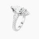 Marquise Lab Diamond Ring | Classic Pear Trilogy with Reverse Shank
