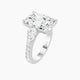 Radiant Lab Diamond Ring | Classic Pear Trilogy with Reverse Shank