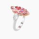 Marquise Pink Lab Diamond Ring | Classic Pear Trilogy