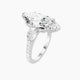 Marquise Lab Diamond Ring | Classic Pear Trilogy with Straight Shank