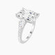 Radiant Lab Diamond Ring | Classic Pear Trilogy with Straight Shank