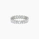 Oval Lab Diamond Eternity Ring | Classic Prong Setting