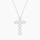 Round Lab Diamond Pendant | Cross