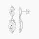 Marquise White Lab Diamond Drop Earrings | 14 ct total