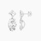 Oval & Asscher White Lab Diamond Drop Earrings | 13 ct total