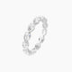East-West Pear Lab Diamond Eternity Ring | 0.15 ct each