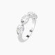 East-West Pear Lab Diamond Half Eternity Ring | 0.50 ct each