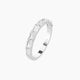 East-West Emerald Lab Diamond Half Eternity Ring | 0.15 ct each with shared prongs