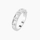 East-West Emerald Lab Diamond Half Eternity Ring | 0.50 ct each with shared prongs