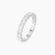 Square Cushion Lab Diamond Eternity Ring | 0.15 ct each with shared prongs