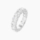 Square Cushion Lab Diamond Eternity Ring | 0.50 ct each with shared prongs