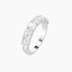Asscher Lab Diamond Half Eternity Ring | 0.30 ct each with shared prongs
