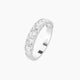 Emerald Lab Diamond Half Eternity Ring | 0.15 ct each with shared prongs
