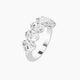 Oval Lab Diamond Half Eternity Ring | 0.50 ct each with shared prongs