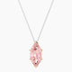 Marquise Pink Lab Diamond Pendant | Hanging Solitaire