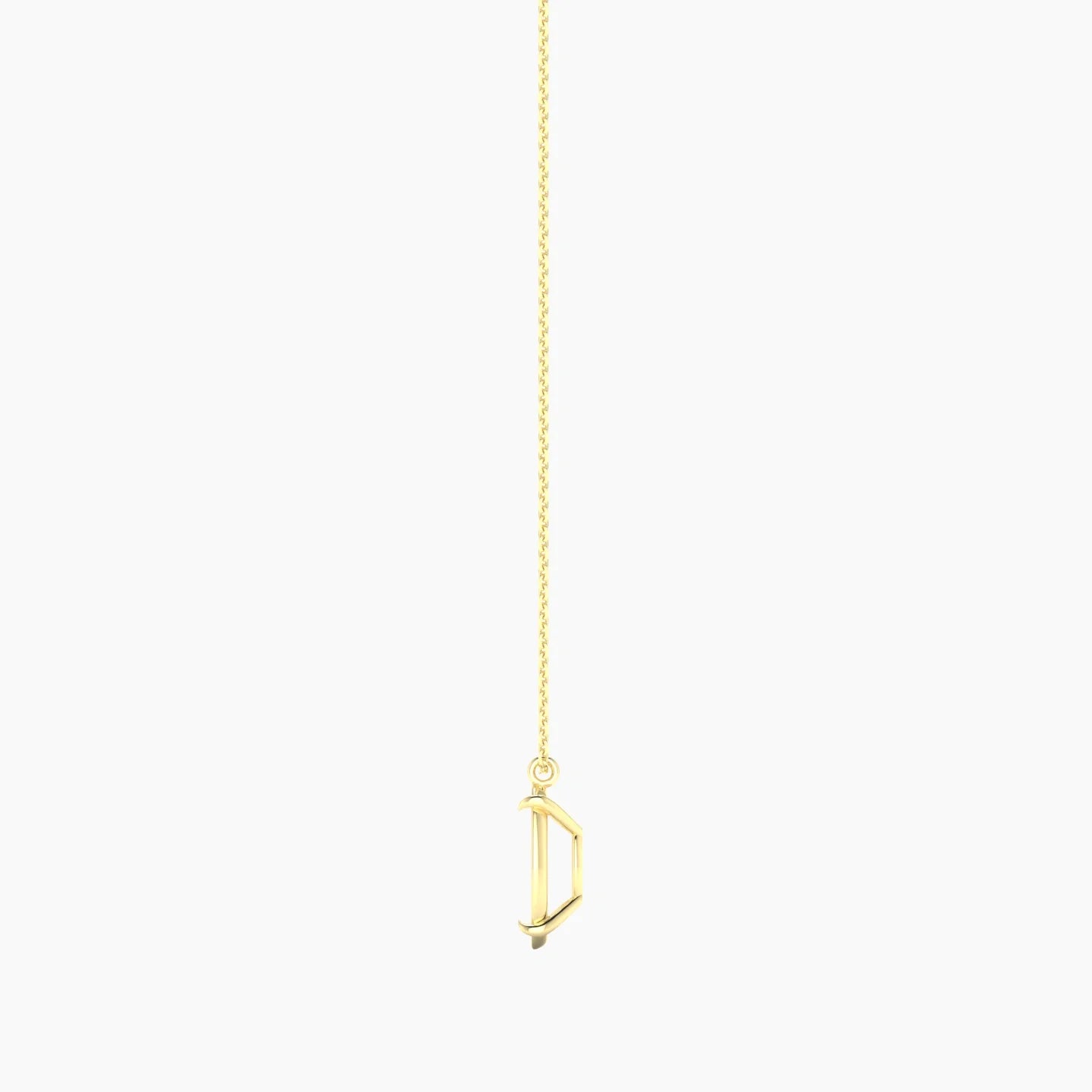 Hanging Solitaire | 18k Yellow Gold 3-4.99 ct Oval Cut Pendant Setting