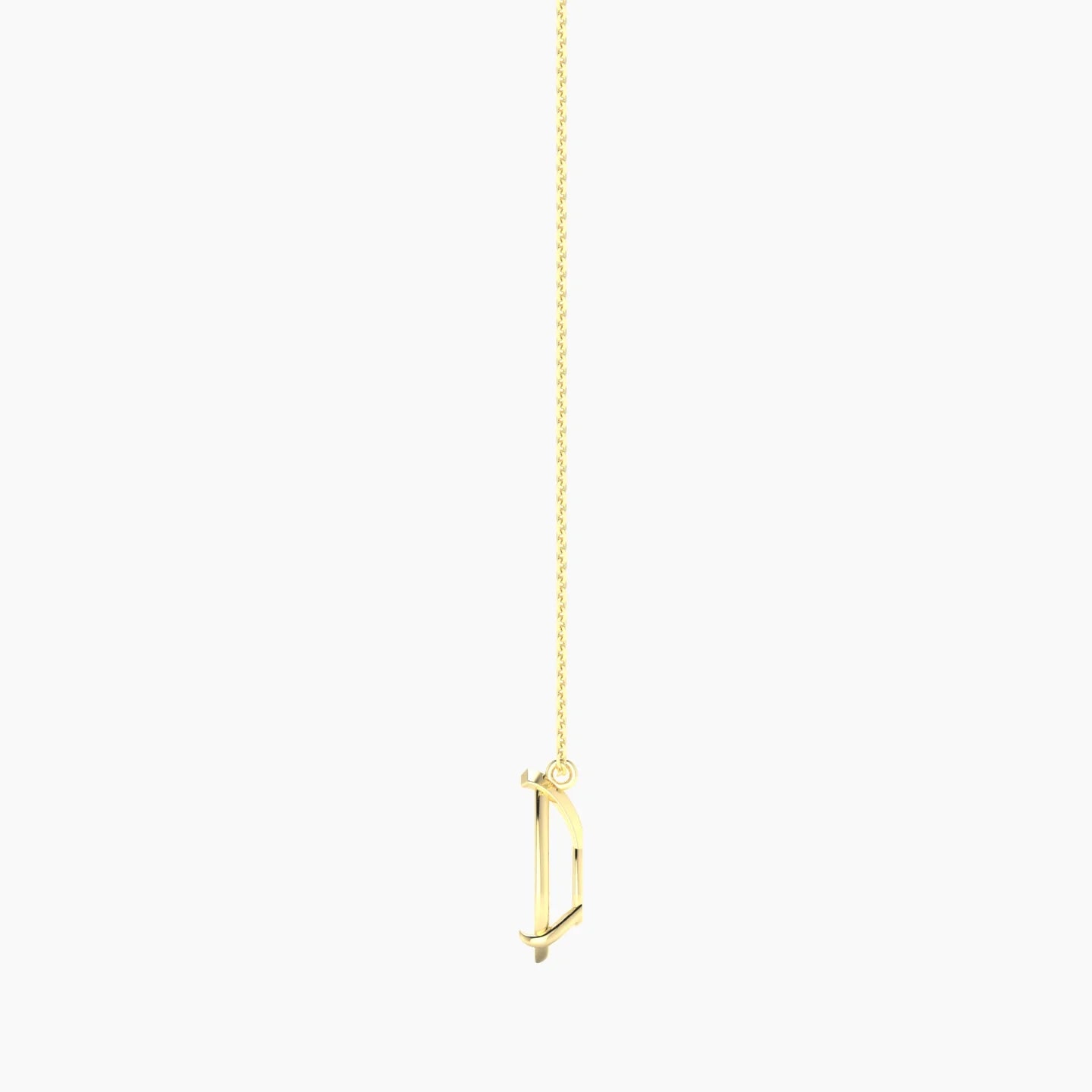 Hanging Solitaire | 18k Yellow Gold 3-4.99 ct Pear Cut Pendant Setting