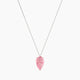 Pear Pink Lab Diamond Pendant | Hanging Solitaire