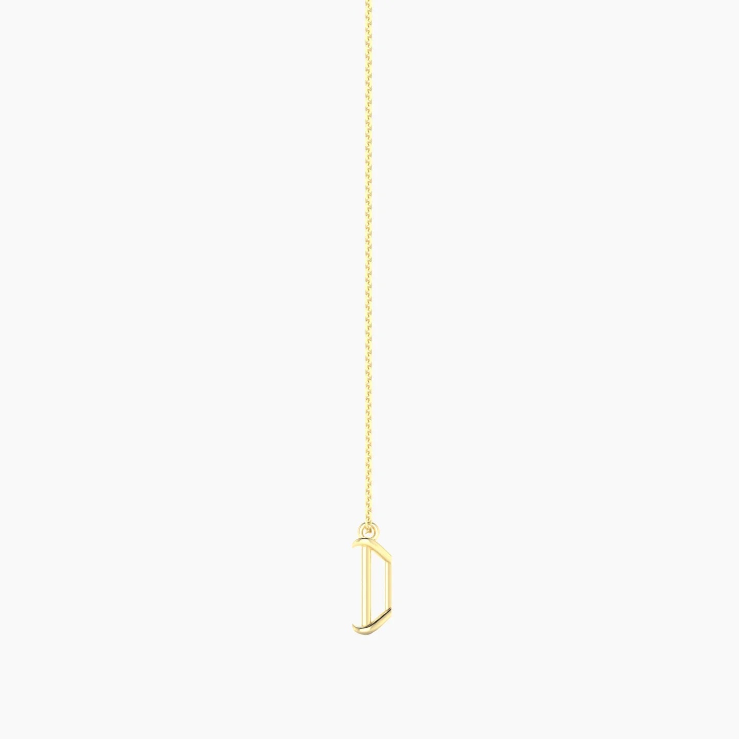 Hanging Solitaire | 18k Yellow Gold 3-4.99 ct Radiant Cut Pendant Setting