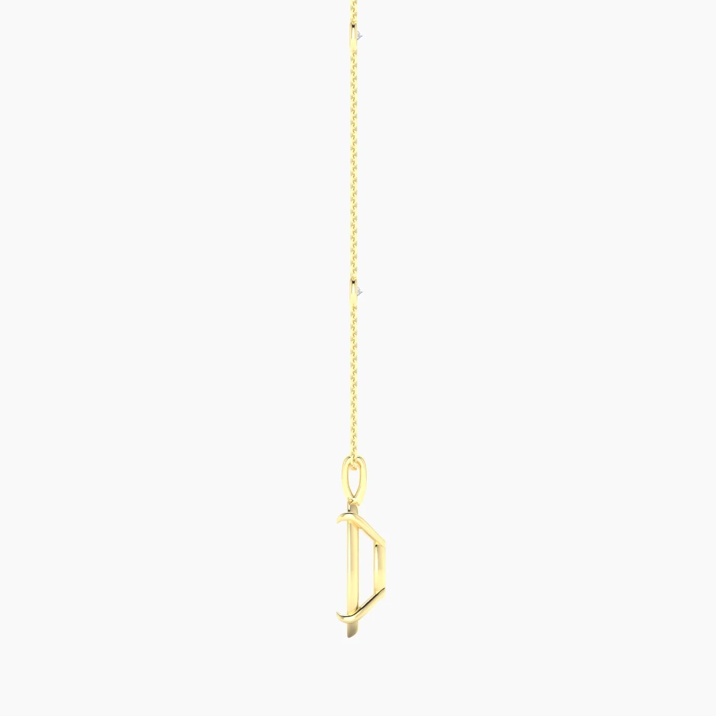 Hanging Solitaire with Sautoir | 18k Yellow Gold 5-7.99 ct Oval Cut Pendant Setting