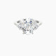 Cushion Lab Diamond Ring | Intricate Heart Trilogy