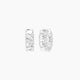 Radiant White Lab Diamond Inside-Out Hoop Earrings | 4.8 ct total - 1 cm
