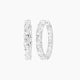 Radiant White Lab Diamond Inside-Out Hoop Earrings | 7.2 ct total - 2 cm