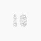 Round White Lab Diamond Inside-Out Hoop Earrings | 3.6 ct total - 1 cm