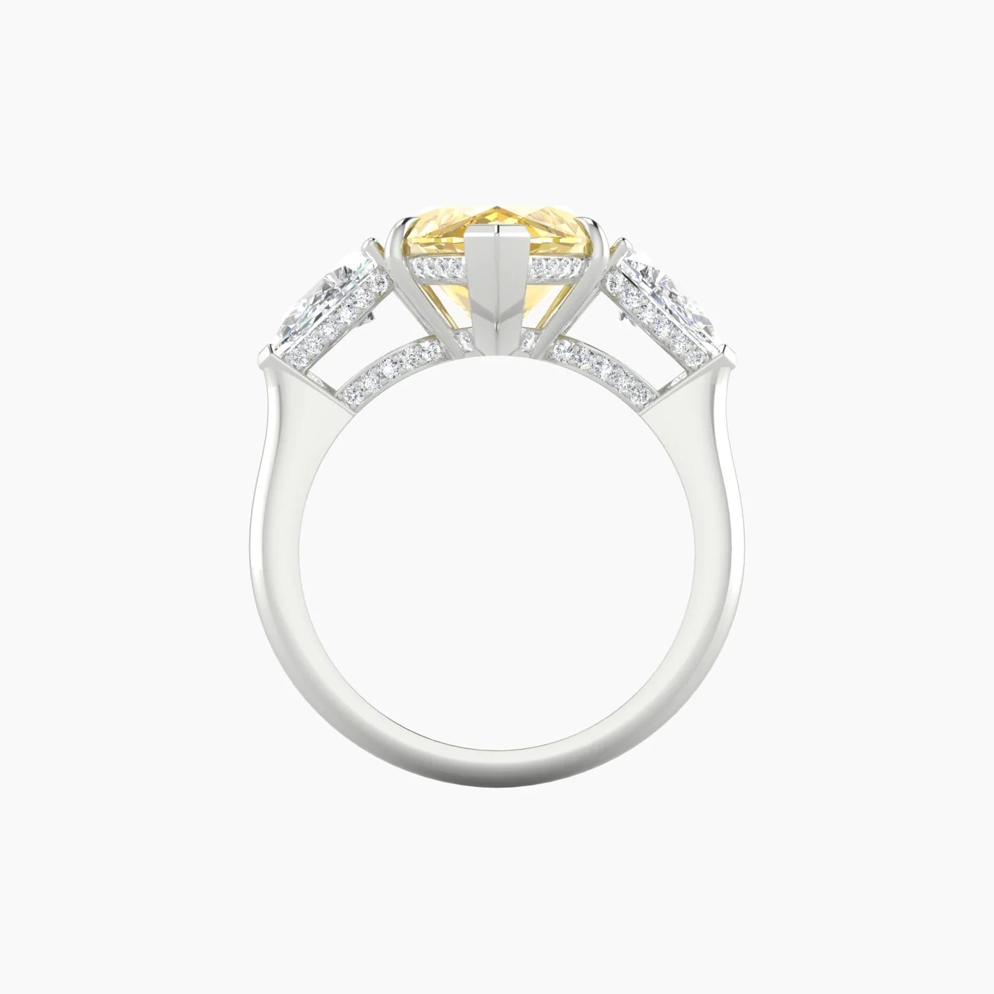 Pear Trilogy | 18k White Gold 5 ct Marquise Cut Ring