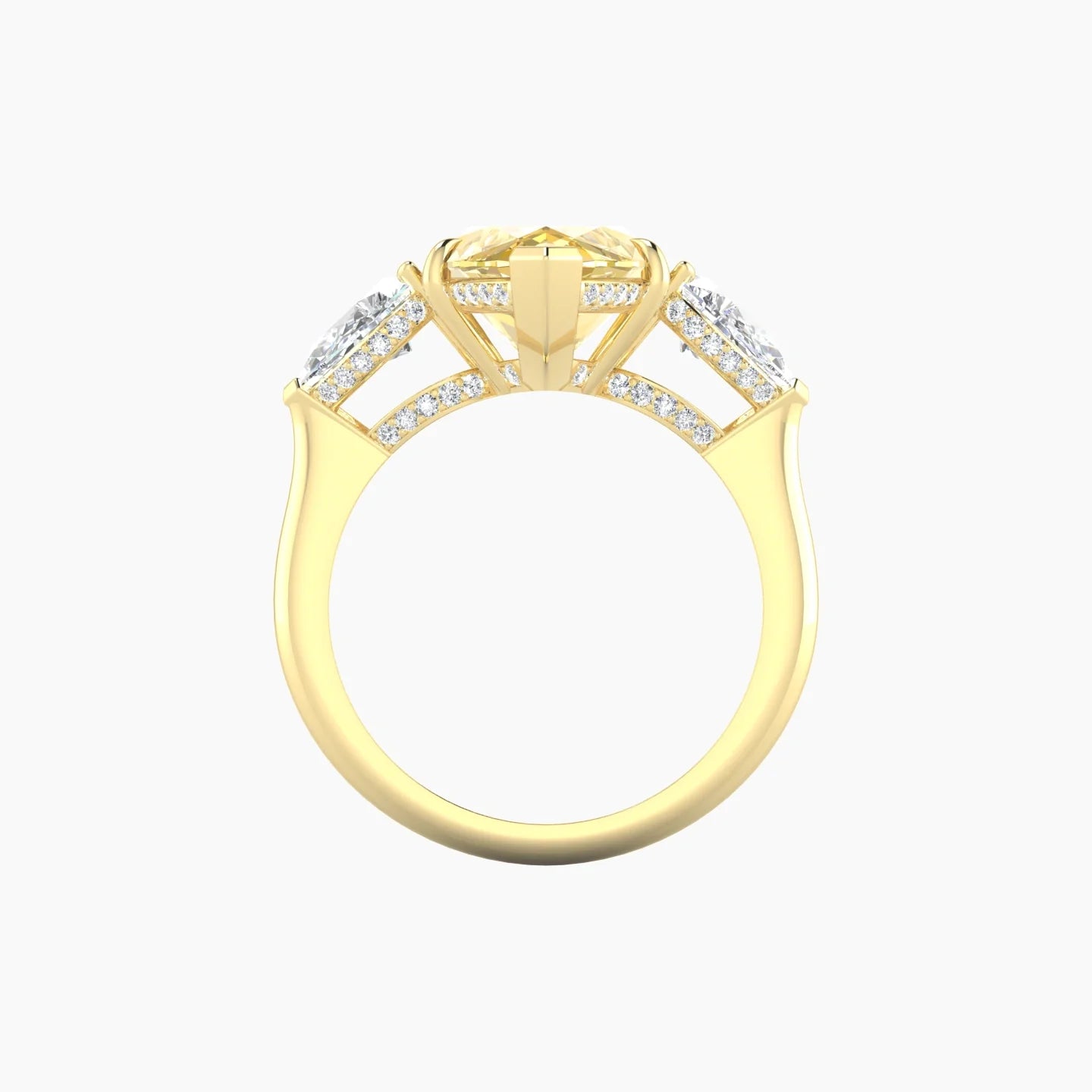 Pear Trilogy | 18k Yellow Gold 5 ct Marquise Cut Ring