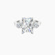 Radiant Lab Diamond Ring | Intricate Pear Trilogy