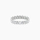 Oval Lab Diamond Eternity Ring | Prong Setting