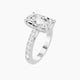 Cushion Lab Diamond Ring | Reverse Shank